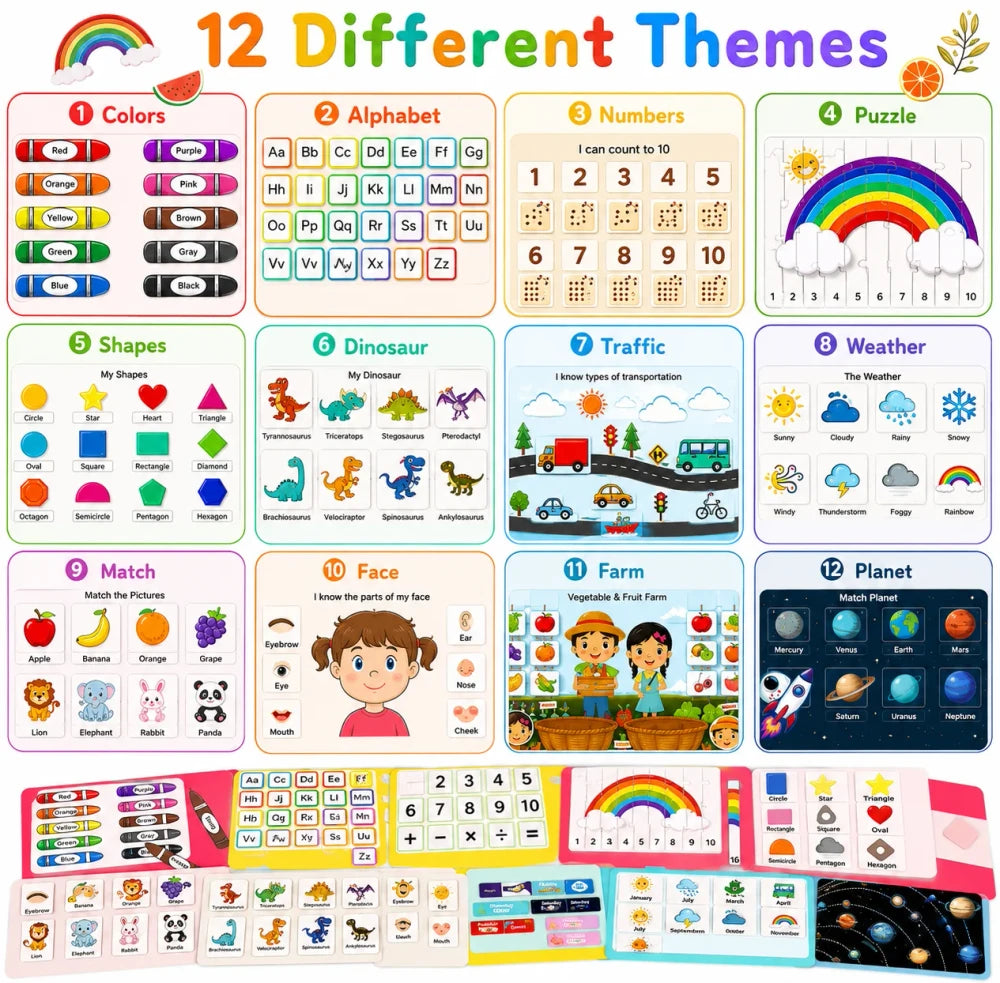 Montessori Preschool Learning Busy Book