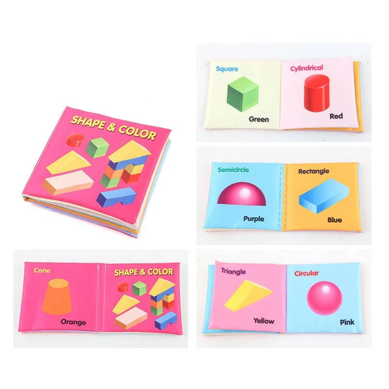 Infant Early Education Cloth Book - Durable Tear-Resistant Interactive Toy with Sound Paper for Baby Development