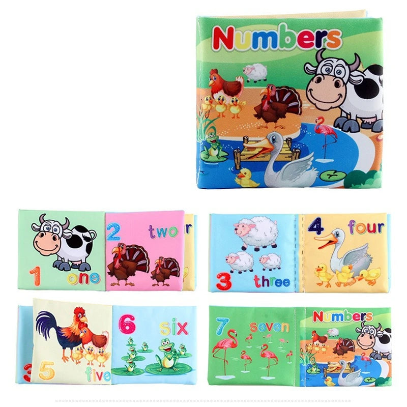 Infant Early Education Cloth Book - Durable Tear-Resistant Interactive Toy with Sound Paper for Baby Development
