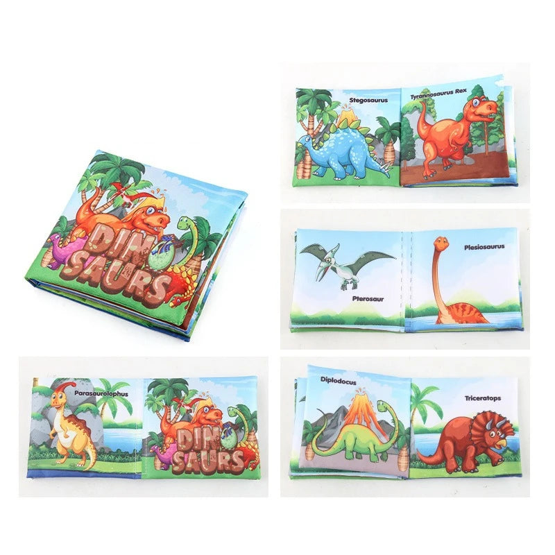 Infant Early Education Cloth Book - Durable Tear-Resistant Interactive Toy with Sound Paper for Baby Development