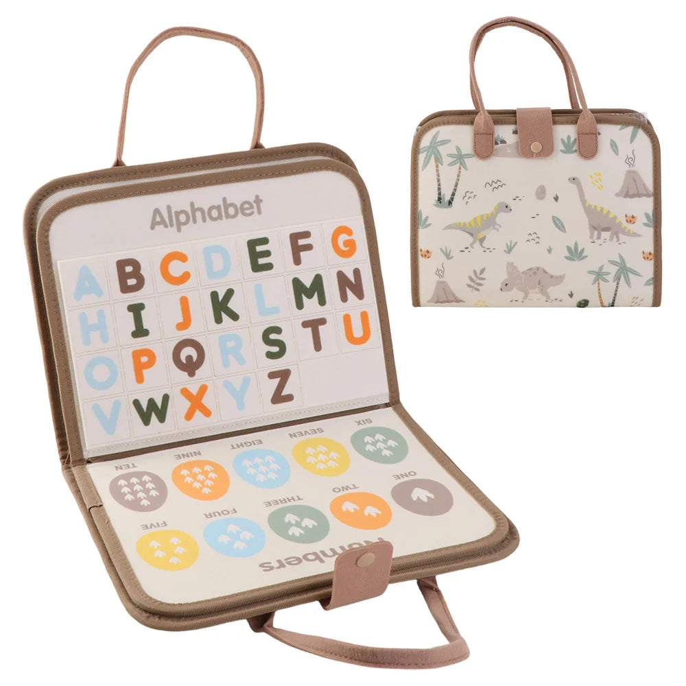 Dinosaur Theme Busy Board Busy Book Fine Motor Skills Early Education Toy Quiet Books Felt Material Toddlers Learning Board